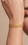 Gold mesh bracelet