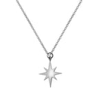 Trendy necklace with north star pendant