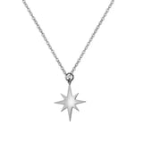 Trendy necklace with north star pendant